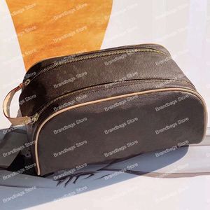 Cosmetics Bags Make up Makeup Toiletry Bags Cases Women Lady Wash Bag Leather High Quality258N