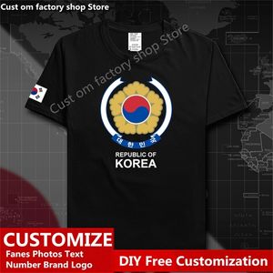 Republik Korea South Country T-Shirt Custom Jersey Fans DIY Name Nummer High Street Fashion Loose Casual T-Shirt 220616