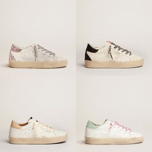 Golden Hi Star Sneakers Deluxe Brand Shoes Women Casual Shoes Sequin Pink Classic White Do -Old Dirty Super Star Man Shoe