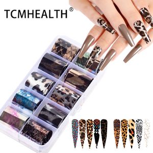 Sexy Leopard Nail Art Water Transfer Stickers Decals Animal Charm DIY Full Wrap Slider Manicure Decoration Accessory