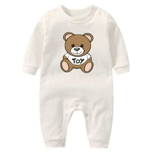 Baby Rompers Boys Girls Designer Print M0Sc1n0 Pure Cotton Phembuit Bemsuit Newborn Romper