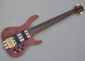 Micros Basse Guitare achat en gros de Custom cordes frettes guitare basse électrique avec circuit actif micros de la quincaillerie dorée Offre personnaliser