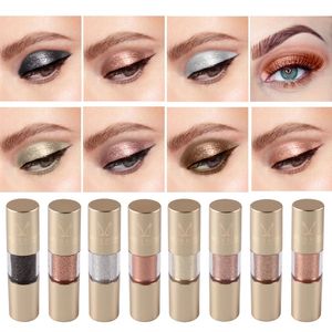 Miss Rose New Metal Eyeshadow Shimmer Warm Color Waterproof Shine Single Eye Shadow Liquid Naken Makeup Shadow