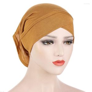 Beanie/Skull Caps Solid Musulmano Underscarf Women Veil Modal Hijab Sciarpa Turbanti Testa per Hijab da donna CapsBeanie/Skull Chur22