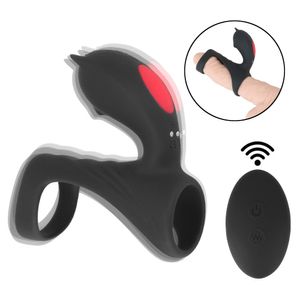 Cock G-spot Stimulator sexy Toys for Men Women Clitoris Massager Dildo Vibrator Delay Ejaculation Male Penis Vibrating Ring