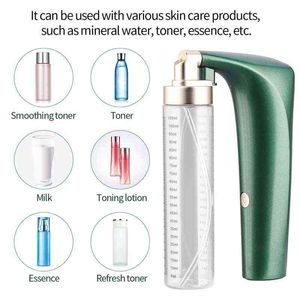 Facial Air Brush Steamer 1600KP High Pressure Nano Sprayer Oxygen Injector Moisturizing Beauty Apparatus Skin Care Tools 220520