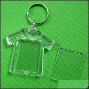 Quadros e modings artes artesão presentes para casa jardim clear acrílico de plástico em branco Inserir passaporte po moldura de moldura keyrings keyrings p