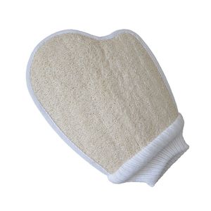 Natural Loofah Double Sided Bathing Gloves Full Body Bath Brush Scrubbing Exfoliating Massage Glove Bathroom Cleaning Tools