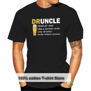 Erkek Tişörtler Druncle Normal bir amca gibi sadece sarhoş erkekler tişört pamuk s xlmen s