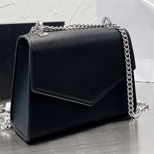 Fırçalanmış Deri Omuz Torbası Tasarımcı Deri Çanta Zinciri Cüzdan Mıknatıs Kapağı Kapatma Crossbody Nappa Cluch Torbalar Çanta