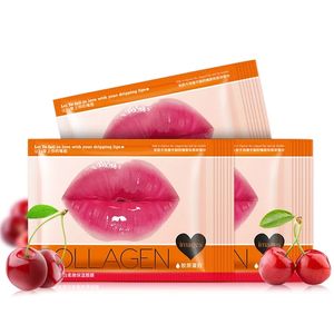 Milk Peach Honey Lip Gel Mask Crystal Collagen Fuktgivande masker Återfuktande Ta bort linjer Lättare Läpp Hudvård