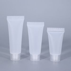 5ml ml半透明化粧品柔らかいホース包装ボトル軟膏薬剤の樹皮とフラップキャップパッケージコンテナ