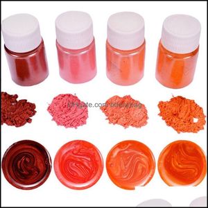 Andere Schmuckwerkzeuge Ausrüstung PCs / Set Gemischte Farbe Harz DIY Herstellung Handwerk Glühendes Pulver Leuchtendes Pigment Set C Dhzlc