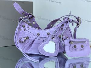 9Aquality Le Cagole Women Designer Torba Kobieta torby na ramię Małe duże górne geninue skóra czarna żółta motocykl luksusowa torebka crossbody retro vinta bal b