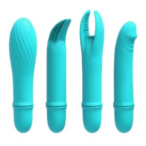 Mini Bullet Vibrator G Spot Dildo Massager Sex Vibrator Erotisk Vuxen Sexleksaker Dubbel trådlös Clitorial Stimulation Vibrator