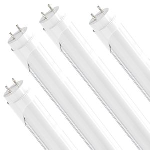 Jesled T8 LED Rurki 4ft G13 Dural Row Clear Cover Frosted Covers 5000K 28W Daylight White Garage Shop Office Office