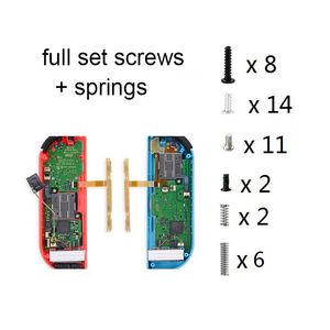 full Screw Springs For Nintend Switch NS Joy-Con Left Right Controller Full Set Screws Mount Replacement Kit Game Accessories High Quality FAST SHIP