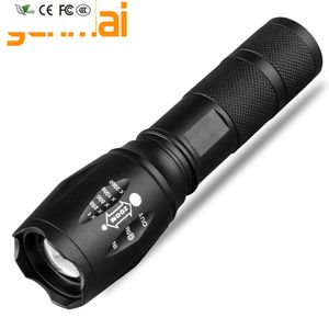 New White Yellow Light Use 18650 or AAA Battery For Camping V6 L2 T6 Led Flashlight Aluminum Torch Zoomable Lantern Waterproof