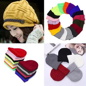 Beanie Skull Caps 1pcs Hat Female Winter Hats For Women Devil Horns Ear Cute Crochet Braided Knit Beanies Warm Cap Bonnet Homme Gorro