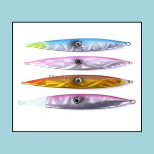 Iscas de iscas de pesca esportes ao ar livre 4pcs 15,3cm/120g 6,02in/4.23 oz de gabarito pesado 4colors altetal pescando de pesca artificial dura Deepwa