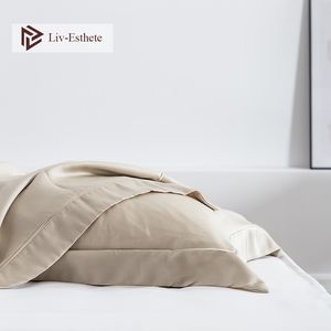 LivEsthete Luxury 100% Silk Pillowcase y Healthy Hair 25 Momme Pillow Case For Women Men Adult Kid Y200417