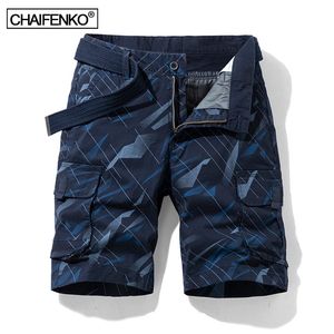 Men Summer Outdoor Cargo Shorts Fashion Stripe Breathable Cotton Casual Short Pants Loose Tactical Military 220715