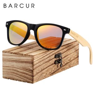 Óculos de sol de madeira barcur Spring dobra de mola de bambu de bambu de madeira de madeira de madeira polarizada DS Masculino 220513