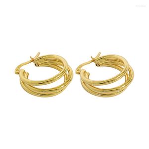 Hoop & Huggie 925 Sterling Silver Multi-layer Designer Earrings Gift For Women Earring Gold Trendy Minimalist Earings Jewellery Moni22