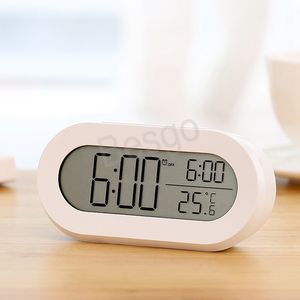 Student Mute Electronic Table Clocks Office Lunch Break Lazy Snooze Alarm Clock Bedroom Desktop Luminous Number Smart Clock BH6935 WLY