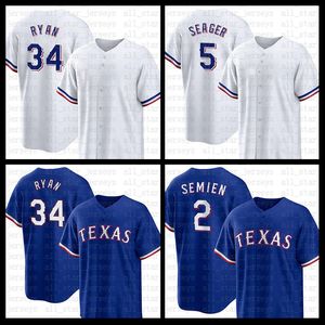 2022 New Texas Baseball Jersey Nolan Ryan Herren Corey Seager Marcus Semien Eli White Willie Calhoun Mitch Garver Jonah Heim Nathaniel Lowe Jose Trevino Kole Calhoun