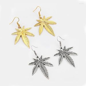 Dangle & Chandelier Pair /Pot Leaf Charms Pendants Earring Antique Gold/Silver Color Tone Jewellery For WomenDangle DangleDangle Farl22