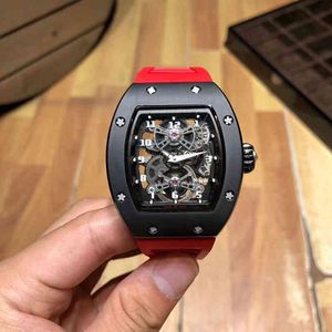 Tourbillon Luxury Mens Menical Watch Richa Milles Business Leisure RM17-01 Полностью автоматический керамический корпус модные швейцарские движения. Перестроительные часы.