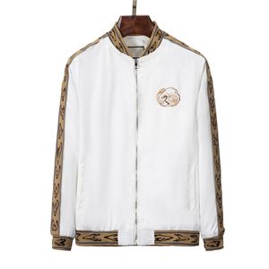 Fashion Jacket Windbreaker Long Sleeve Mens Jackets Hoodie Clothing Zipper with Animal Letter Pattern Plus Size Clothes M-3XL 65654
