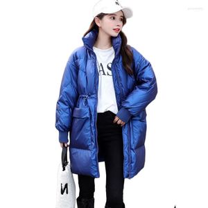 Women's Down & Parkas 2022 Autumn Winter Warm 90% White Duck Jacket Shiny Matte Fashion Loose No Wash Outerwear Plus Size Parker Guin22