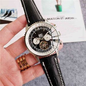 남성 기계식 손목 시계 대형 플라이휠 6 핀 패션 기계 세기 브랜드 시계 레저 디자이너를위한 고급 시계