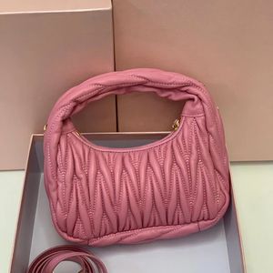 Nowe wieczorne torby Wandel Matelasse serwetek hobo torba crossbody toram jambskin marszczone sprzęgło