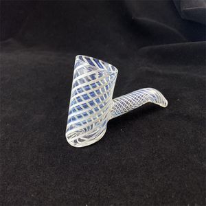 secret white and white stripe hookah handle thread smoking pipe factory direct price concessions only sale glass