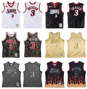 Ed Allen Iverson Basketball Jersey S-6XL 2000-01 Finals Mesh Hardwoods Classics Retro Version Men Women Youth Jerseys