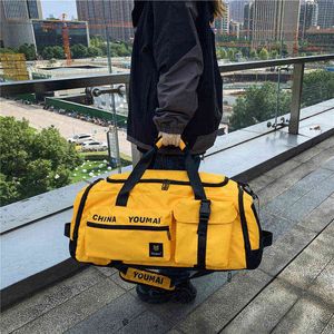 Duffel Bags High Capacity Hand Luggage Bag Fashion New Nylon Shoulder Crossbody Quality Unisex Backpack Multifunctional Travel s 220728