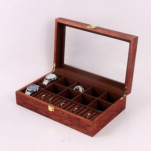 Watch Boxes & Cases Spot Wood Rosewood 6 10 12 Watch. Jewelry Packing . Walnut Ring Storage Box