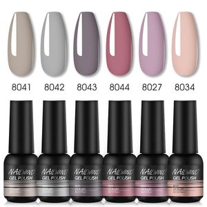 Kits de arte unhas Conjunto de polimento em gel 6pc/série SemiperManteNeRante UV Hybrid Manicure Esmaltes Glitter Kitnail