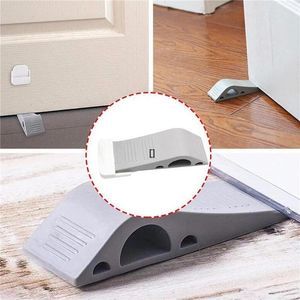 Nail-free Installation Non-slip Rubber Door Stopper Holder Anti-collision Safety Door Wedge Floor Protector Stop Doorstops GCE13666