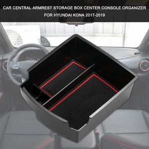 Organizador de carros Central Armrest Storage Box Center Console Bandeja Substituição para Kona 2022-2022CARCAR