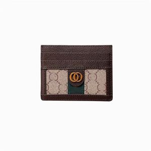 5A Diseñador de lujo Titular de la tarjeta Origina G Cuero genuino de alta calidad Mujeres Hombres Monederos Credit Coin Mini Wallet Bag