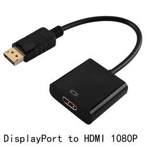 Port Vidéo Dp achat en gros de DisplayPort à l adaptateur compatible HDMI Port Affichage Port mâle DP à l adaptateur de câble HD Male HD Adaptateur Video pour PC TVF Computer