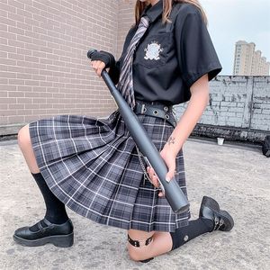 Festy Kary Fashion Summer Women Skirts Japan Style School Pleated Skirts for Girls High Waist Plaid Mini Skirt