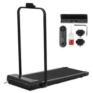 10km/h Electric Motorized Treadmill 2-IN-1 Folding Running Machine Walking Pad Home Office Treadmills Fitness Equipment US Plug