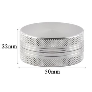 New Sale 2-layer Aluminum Herbal Herb Grinder Tobacco Smoke Grinders Smok Pipe Container Accessories