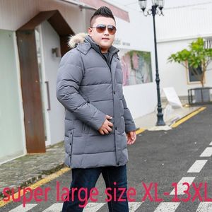 Herr ner parkas mode av hög kvalitet män lång extra stor förtjockad kappa vit anka casual jacka plus storlek xl-10xl 11xl 12xl 13xl1 kare