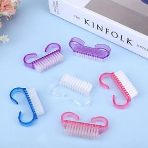 Spazzole per la pulizia delle unghie Cura delle dita Maniglia per pulire la polvere Set di strumenti per strofinare File Manicure Pedicure